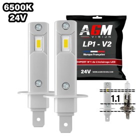 Image de Kit ampoules LED H1 LP1 - 24V - Blanc 6500K
