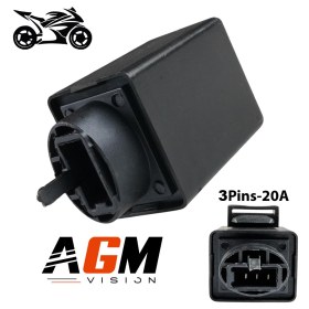 Afbeelding van LED relais / knipperlichtcentrale voor motorfiets - 3 pinnen - MT2 HONDA