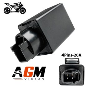 Afbeelding van LED relais / knipperlichtcentrale voor motorfiets - 4 pinnen - MT3 HONDA