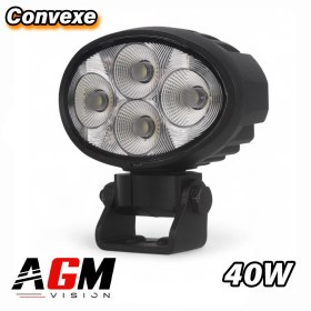 Image de Phare de travail LED ovale convexe rotatif 360° - large spectre 120°