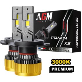 Bild von LED-Lampen-Kit H4 TITANIUM XS gelb 3000K