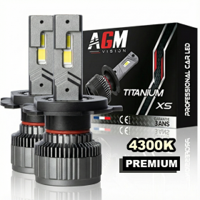 Image of H4 TITANIUM XS warm white 4300K LED bulb kit
