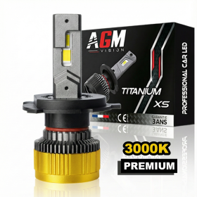 Image de Ampoule LED H4 TITANIUM XS - Jaune 3000K
