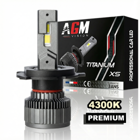 Image de Ampoule LED H4 TITANIUM XS - Blanc chaud 4300 K