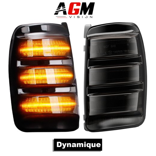 Satz mit 2 dynamischen Spiegelblinkern FORD (rauchschwarz) – Typ 1