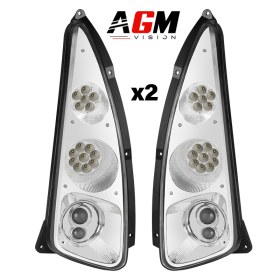 Image of Kit 2 New Holland headlights, 2 Bi-LED headlights 50W/25W + additional lights 90W + 60W
