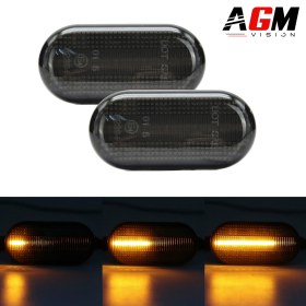 Image de Kit 2 clignotants dynamiques de rétroviseur DACIA (noir fumé) – Type 1
