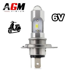 Image de Ampoule LED H4 6V Dual Tech spécifique AC-DC - Blanc 6000K