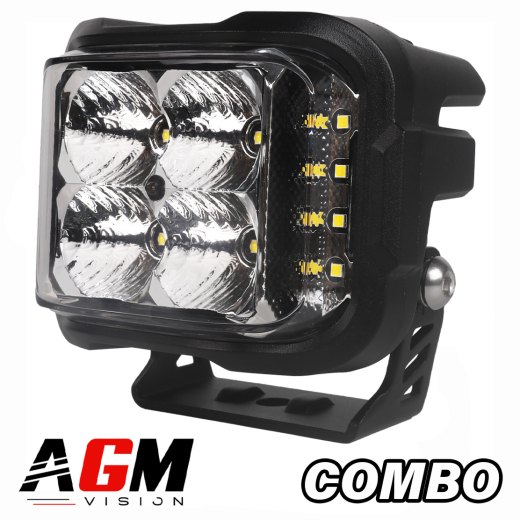 Faro LED cuadrado 52W Hyper Side Combo