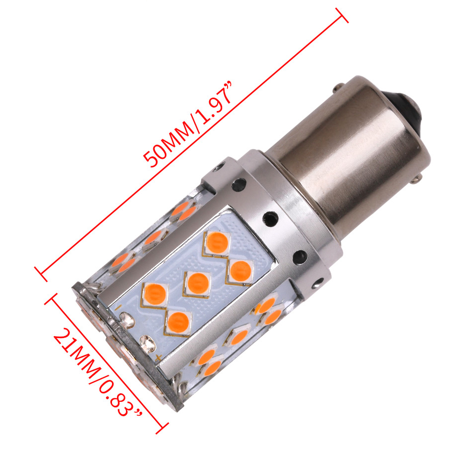 Ampoule LED P21W-BA15S ACCESS Cligno (Orange)