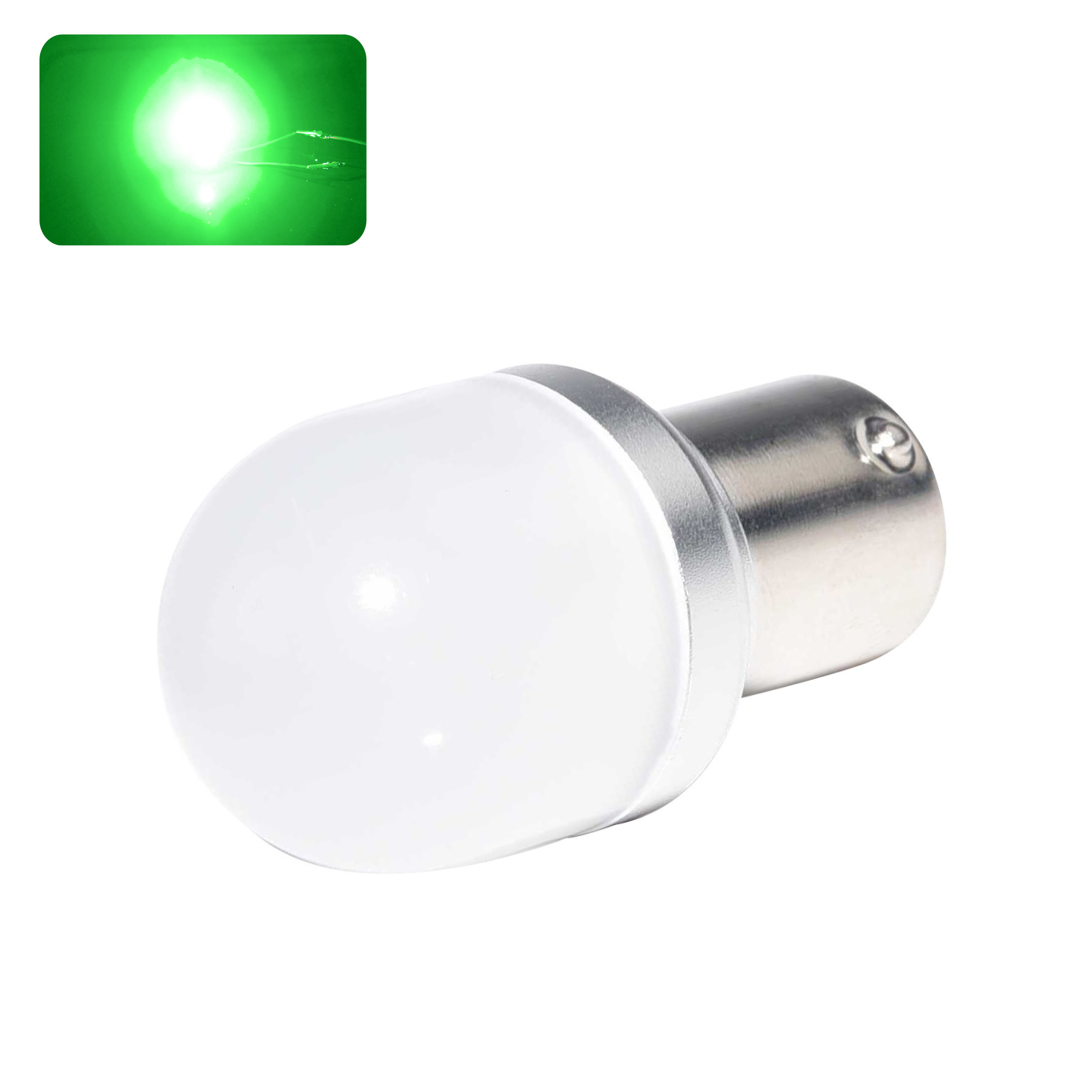 Ampoule LED P21W-BA15S-ANGEL (Vert)