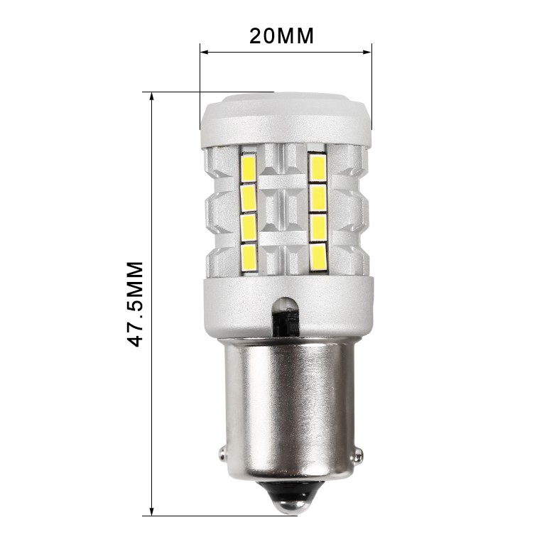Ampoule LED BA15s blanc 💡 (P21W) Recul, Stop
