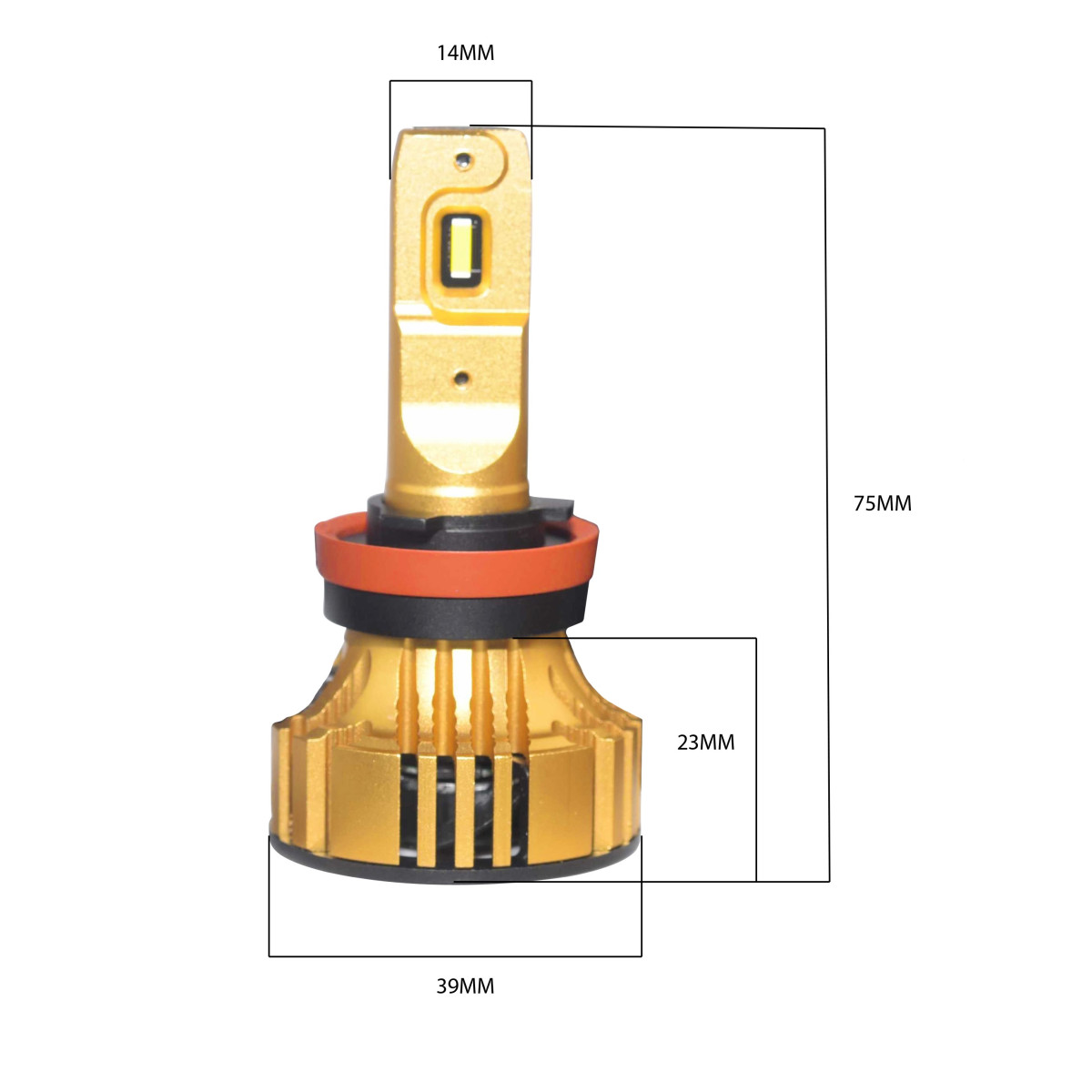 Kit Ampoules LED H16 GOLD XP