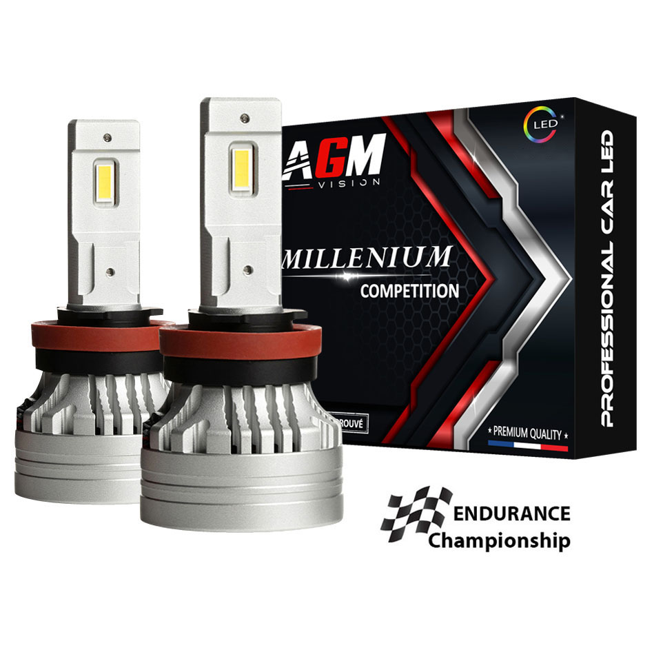 Kit Ampoules LED H9 MILLÉNIUM COMPÉTITION