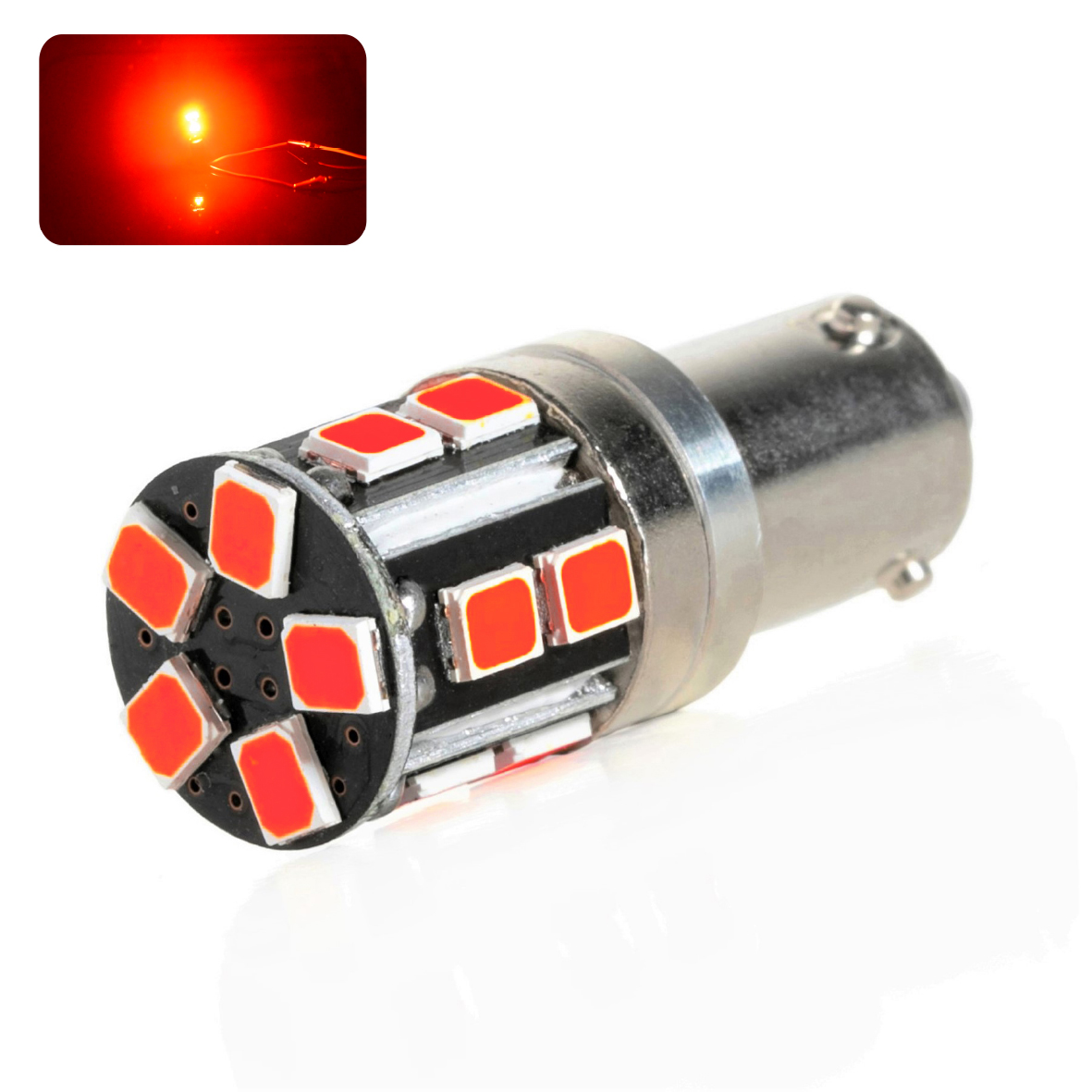 Ampoule LED H21W-BAY9S SUPREME (Rouge)