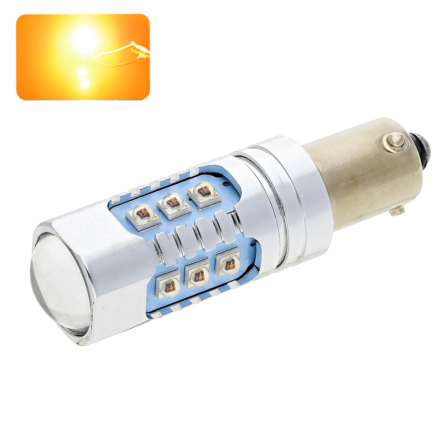 Ampoule LED HY21W-BAY9S ULTRA (Orange)