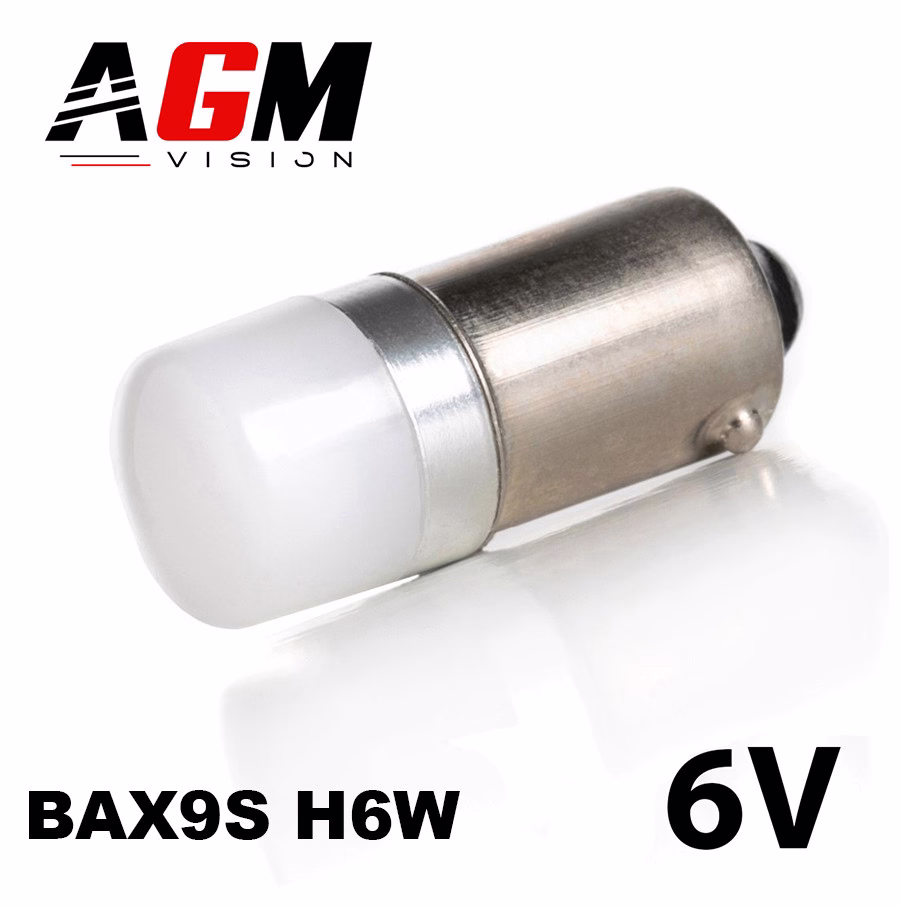 Imagem de Lâmpada LED H6W-BAX9S ANGEL 6V (Branco 6000K) Imagem de Lâmpada LED H6W-BAX9S ANGEL 6V (Branco 6000K)