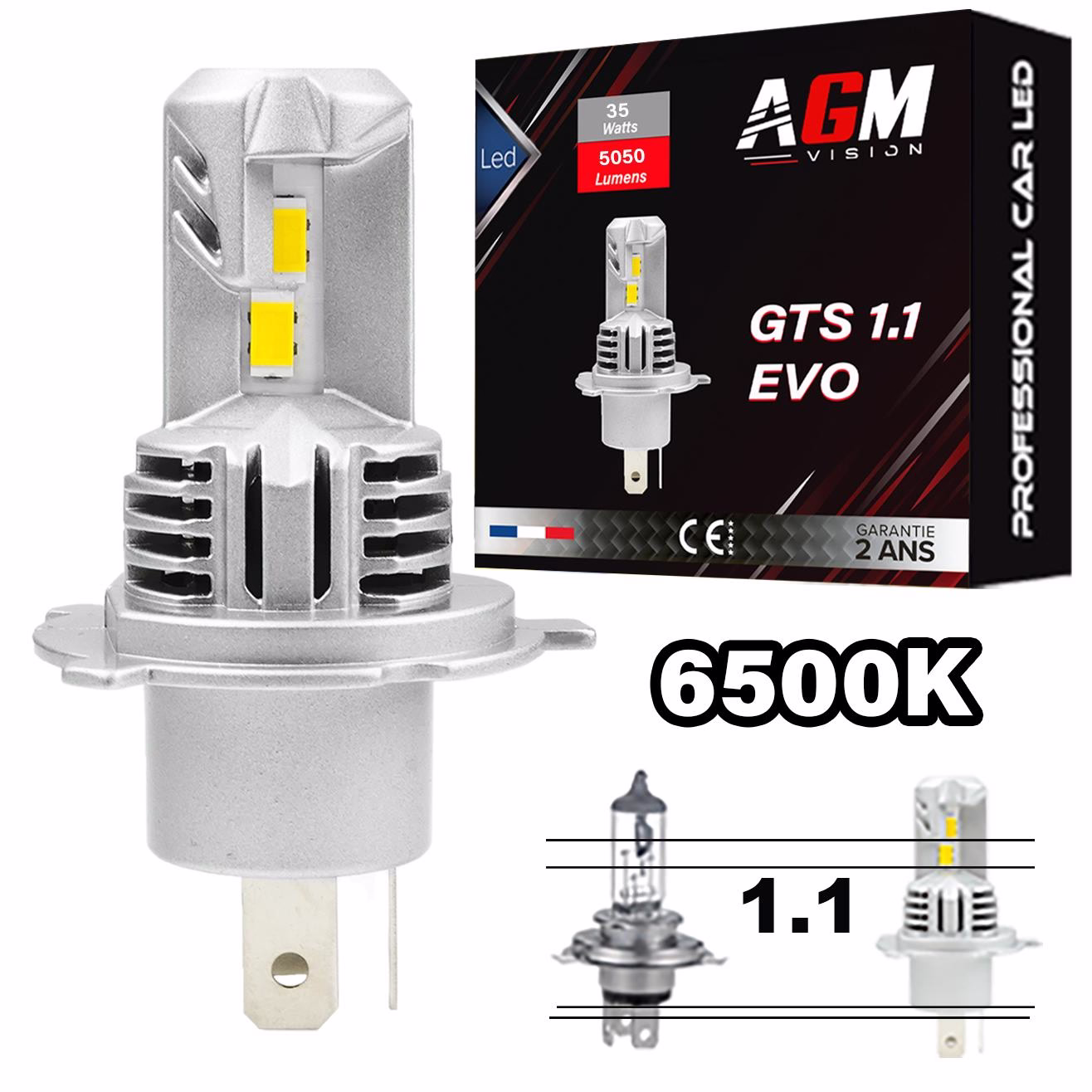 Image of GTS 1.1 Slim Ventilated H4 LED Bulb for Motorcycle Image of GTS 1.1 Slim Ventilated H4 LED Bulb for Motorcycle