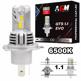 Image de Ampoule LED H4 Moto GTS 1.1 Slim Ventilée