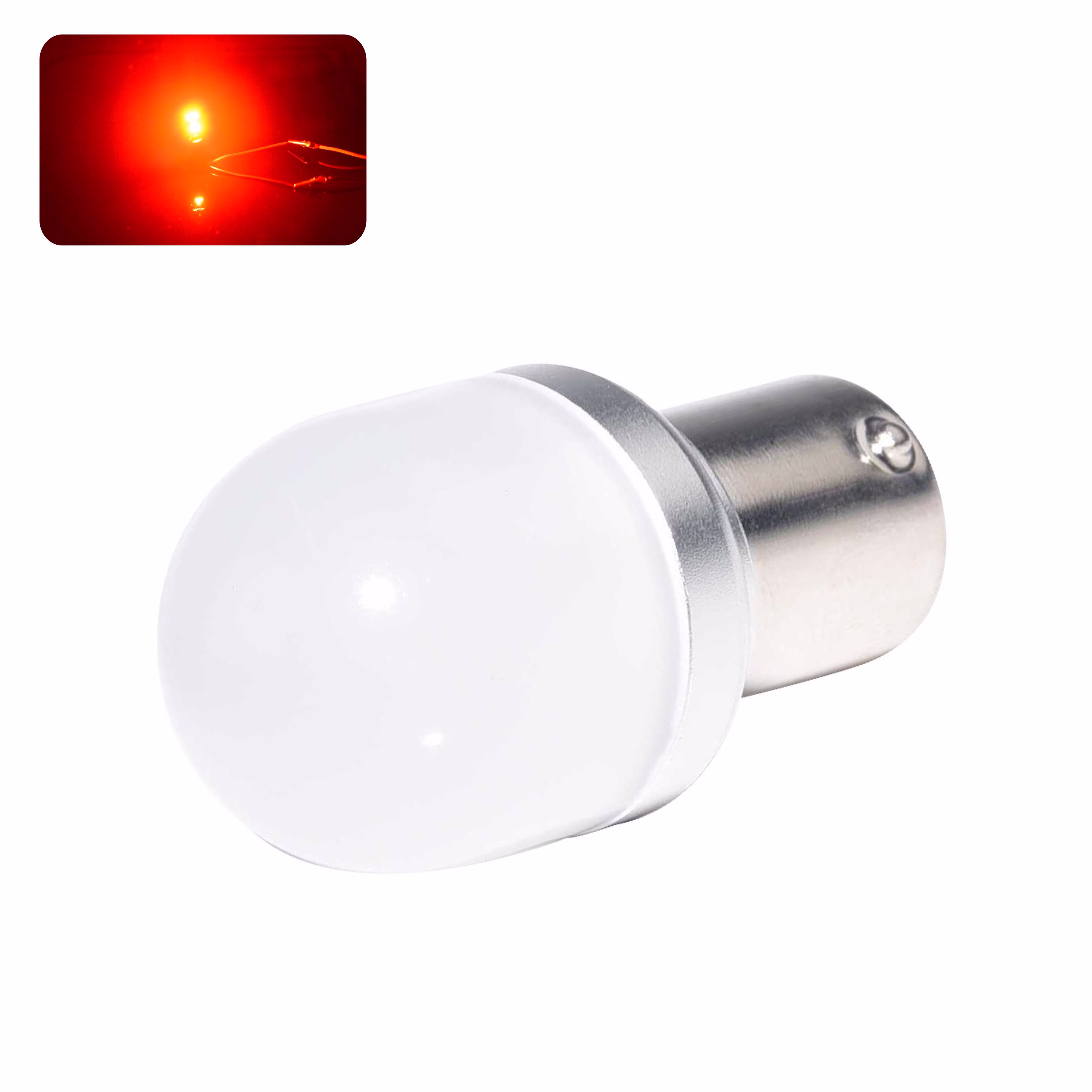 Image of LED Bulb P21/4W-BAZ15D-ANGEL (Red) Image of LED Bulb P21/4W-BAZ15D-ANGEL (Red)