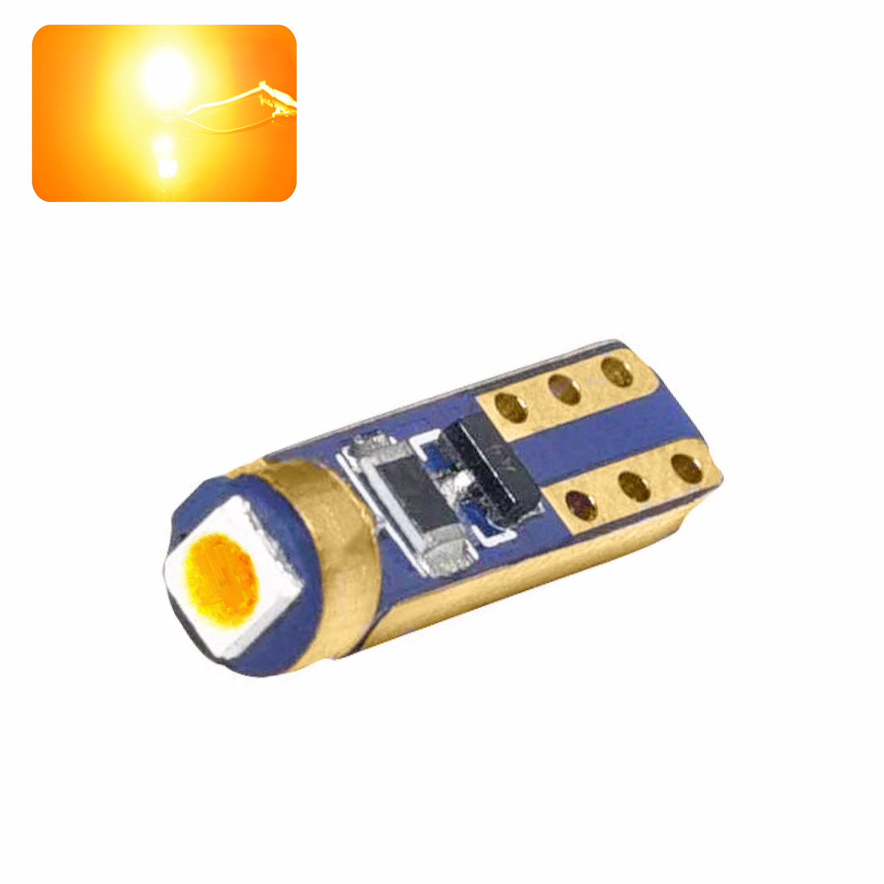 Image of T5-W1.2W ROYAL LED bulb (Orange) Image of T5-W1.2W ROYAL LED bulb (Orange)