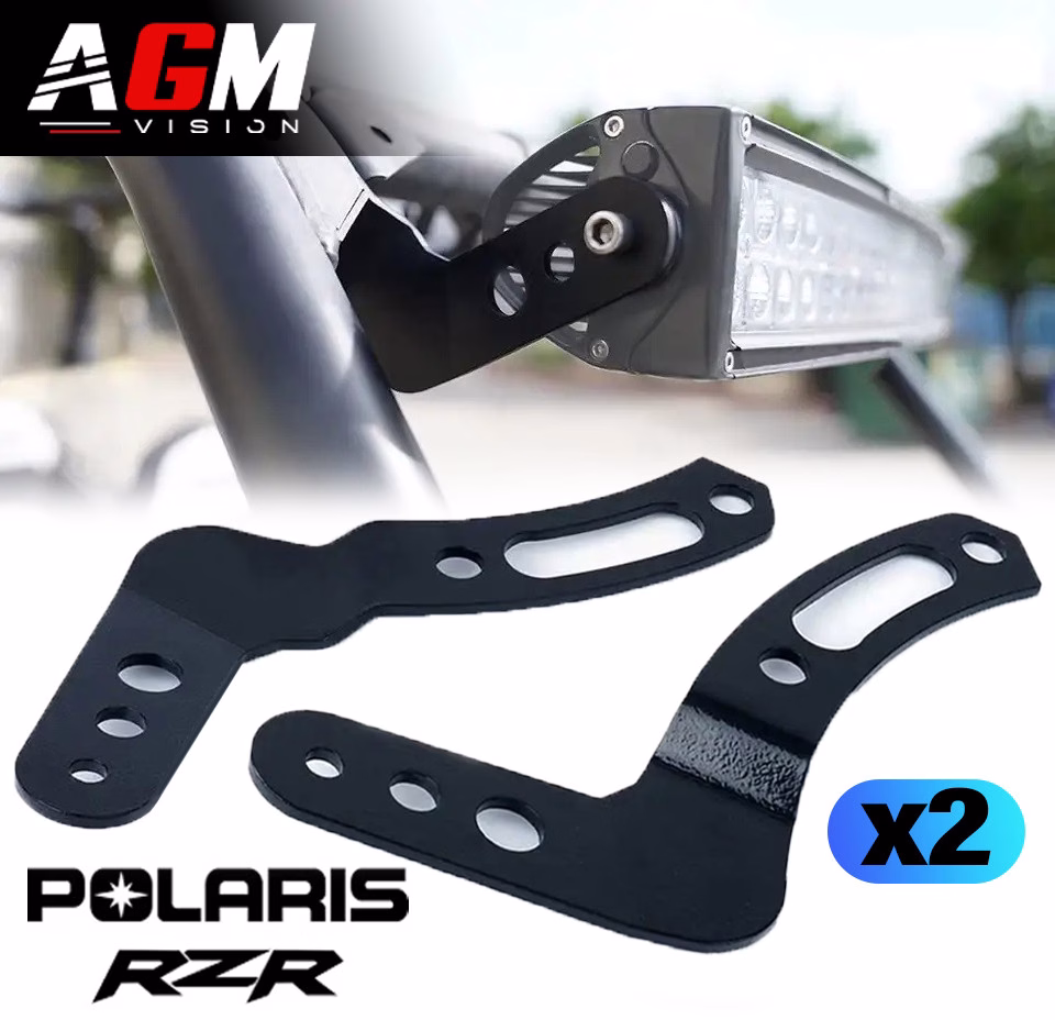 Immagine di CONFEZIONE 2 Supporti Fissaggio Barra LED per Tetto Polaris RZR Immagine di CONFEZIONE 2 Supporti Fissaggio Barra LED per Tetto Polaris RZR