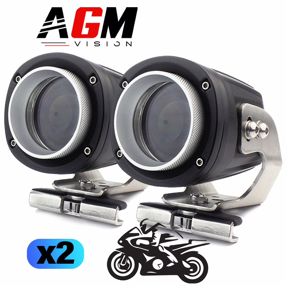 Image de PACK 2 PHARES MOTO TECHNOLOGIE LASER ROND HYPER SPOT 25W Image de PACK 2 PHARES MOTO TECHNOLOGIE LASER ROND HYPER SPOT 25W