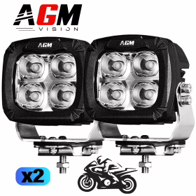 Bild von KIT 2 LED-SCHEINWERFER MOTORRAD ULTIMATE PREMIUM 96W