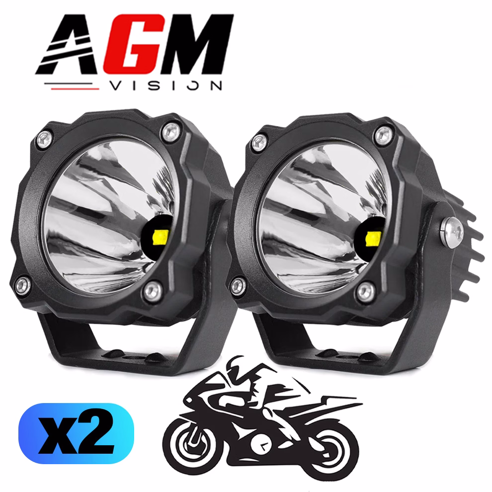 Image de KIT 2 PHARES LED MOTO RACE COMBO 50W Image de KIT 2 PHARES LED MOTO RACE COMBO 50W