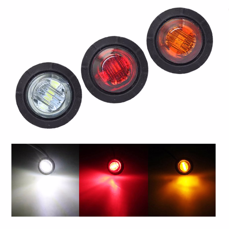Tutte le nostre luci di ingombro LED rotonde 12V & 24V