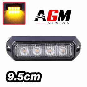 Immagine di Luce di penetrazione 4 LED stroboscopica potente arancione 9,5CM