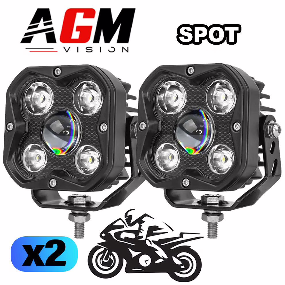Bild von KIT 2 LED-SCHEINWERFER MOTORRAD 5D 70W Bild von KIT 2 LED-SCHEINWERFER MOTORRAD 5D 70W