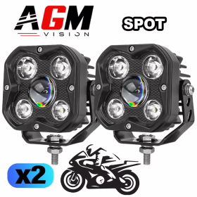 Bild von KIT 2 LED-SCHEINWERFER MOTORRAD 5D 70W