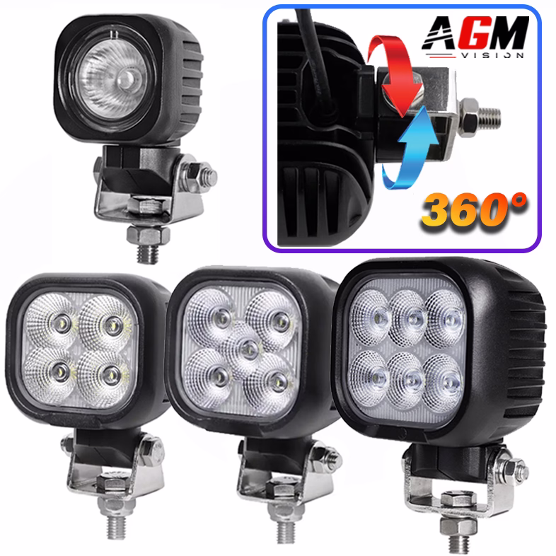 Afbeelding van LED WERKLAMP VIERKANT ROTAX 360° Afbeelding van LED WERKLAMP VIERKANT ROTAX 360°