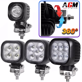 Afbeelding van LED WERKLAMP VIERKANT ROTAX 360°
