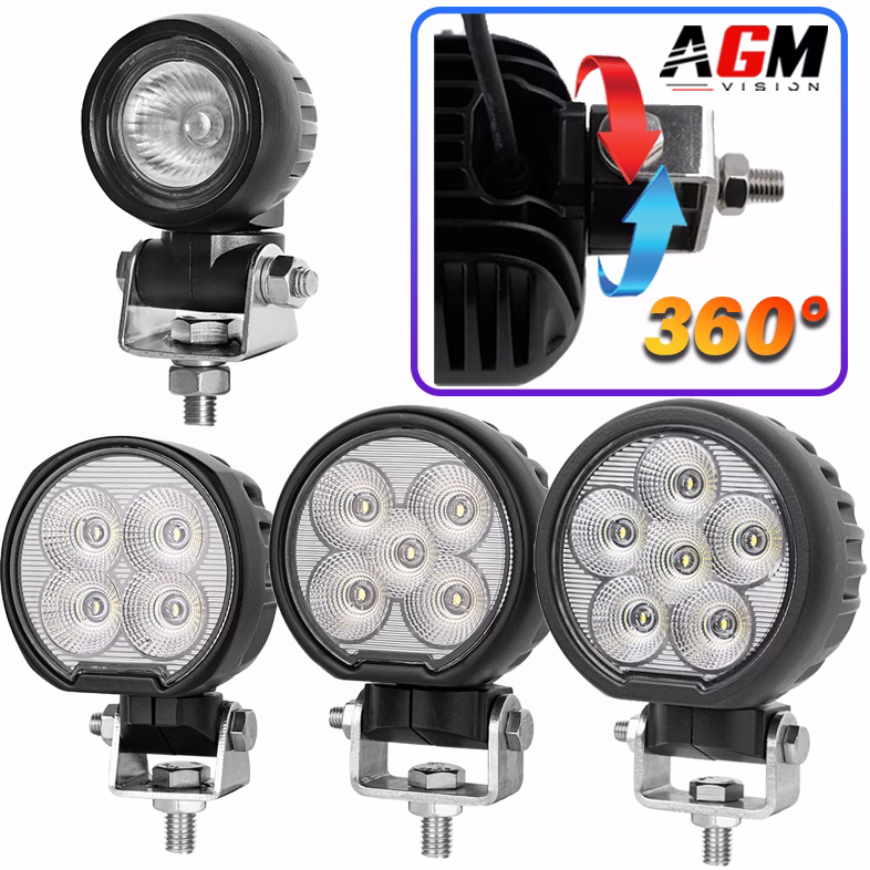 Immagine di FARO DA LAVORO LED ROTONDO ROTAX 360° Immagine di FARO DA LAVORO LED ROTONDO ROTAX 360°