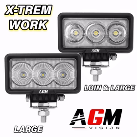 Image de Mini phare de travail LED rectangulaire X-Trem Work 30W