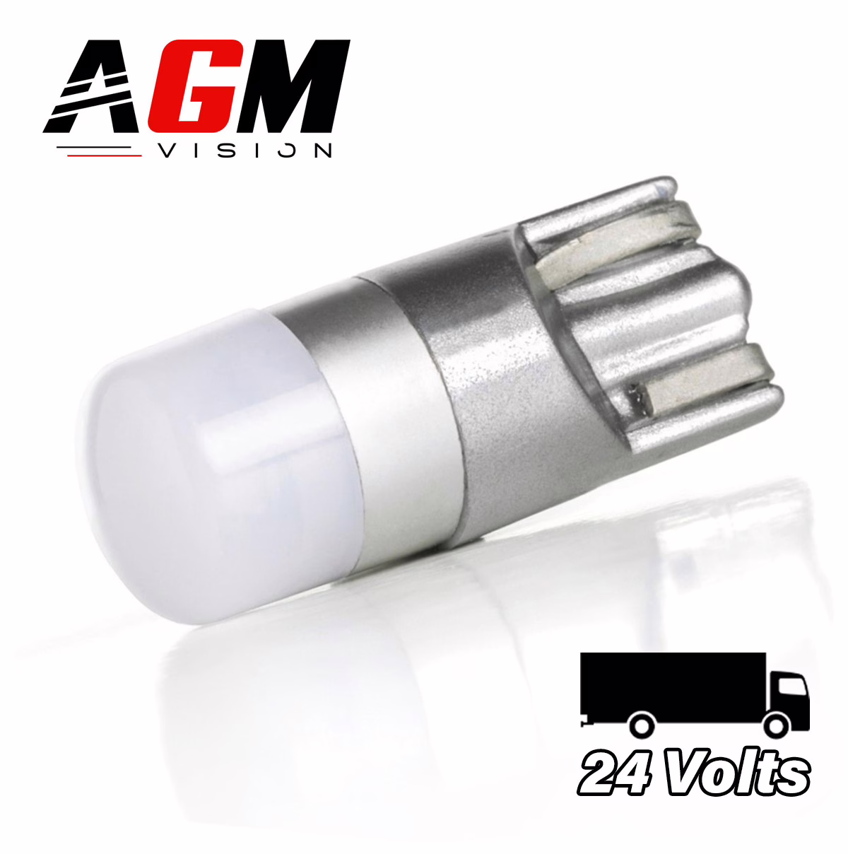Image de Ampoule LED T10-W5W ANGEL Can-Bus (Blanc) Camion 24 Volts Image de Ampoule LED T10-W5W ANGEL Can-Bus (Blanc) Camion 24 Volts