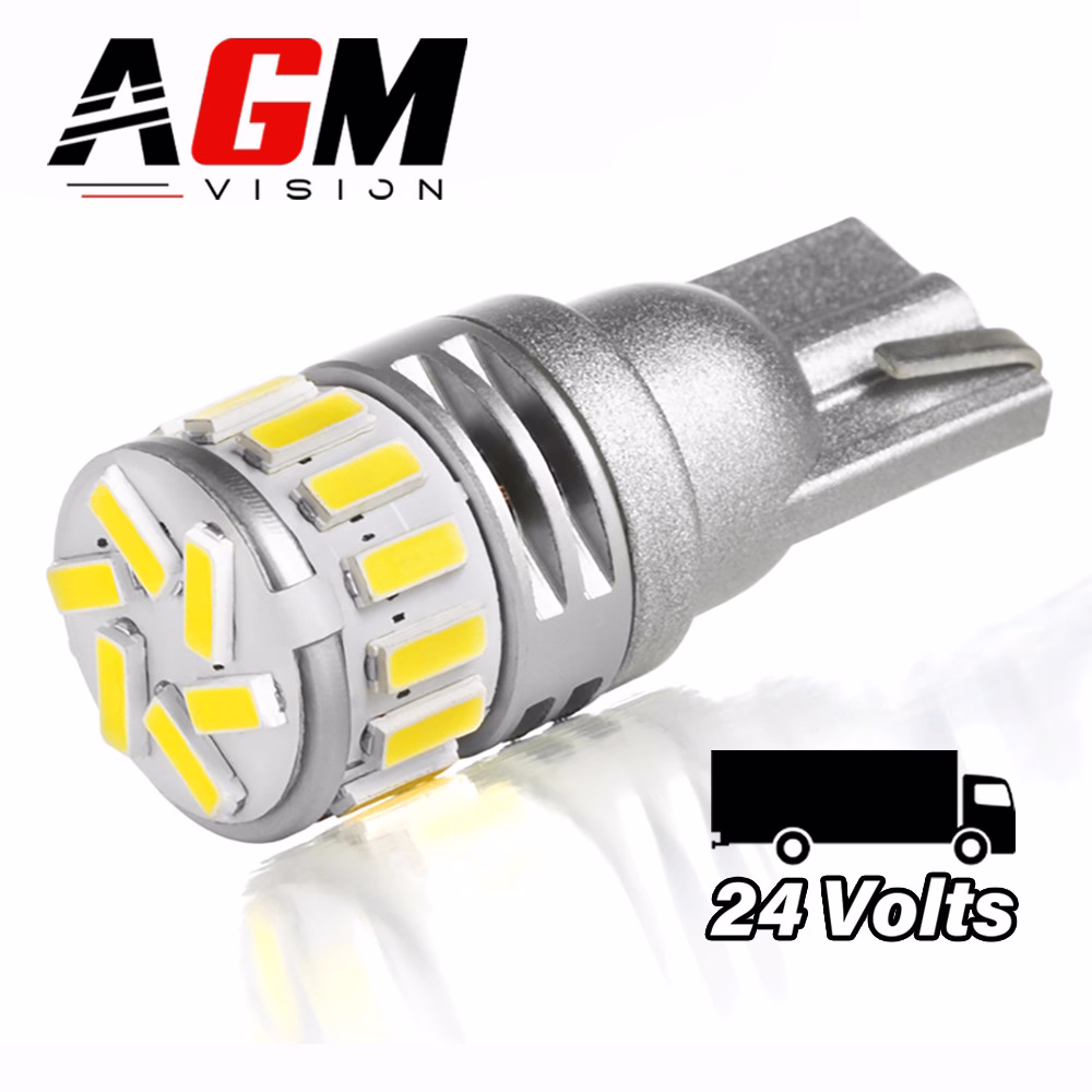 Image de Ampoule LED T10-W5W 360° (Blanc) Camion 24 Volts Image de Ampoule LED T10-W5W 360° (Blanc) Camion 24 Volts