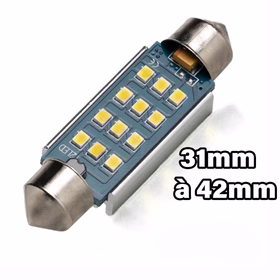 Imagem de Navette LED DIFFUSÃO (Branco) C3W, C5W, C7W, C10W de 31 a 42mm