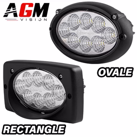 Afbeelding van INBOUWBARE OVALE LED WERKLAMP 40W