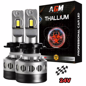 Bild von LED-Lampen-Kit H7 THALLIUM 24V, Wettbewerb, Ultra Leistungsstark, 170 WATT, 32 000 LUMEN