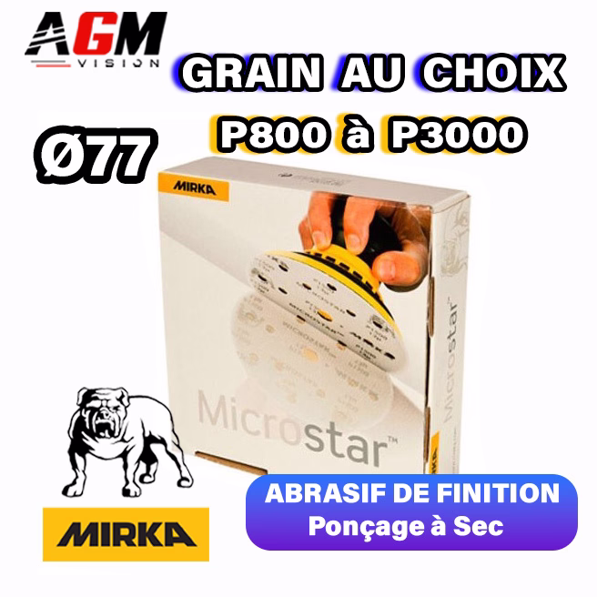 Imagem de Pack 50 Discos Abrasivos MICROSTAR Ø 77 MM Imagem de Pack 50 Discos Abrasivos MICROSTAR Ø 77 MM