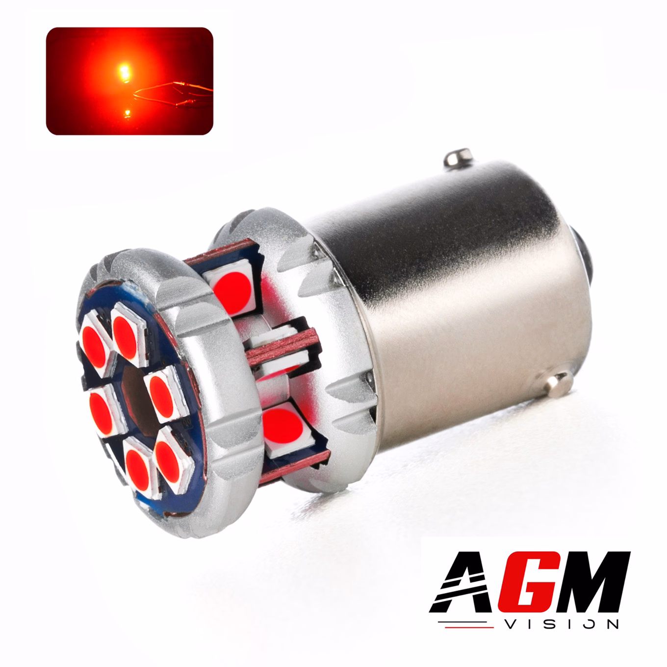 Afbeelding van LED-lamp R5W-R10W Mini Ultra Power Rood Afbeelding van LED-lamp R5W-R10W Mini Ultra Power Rood