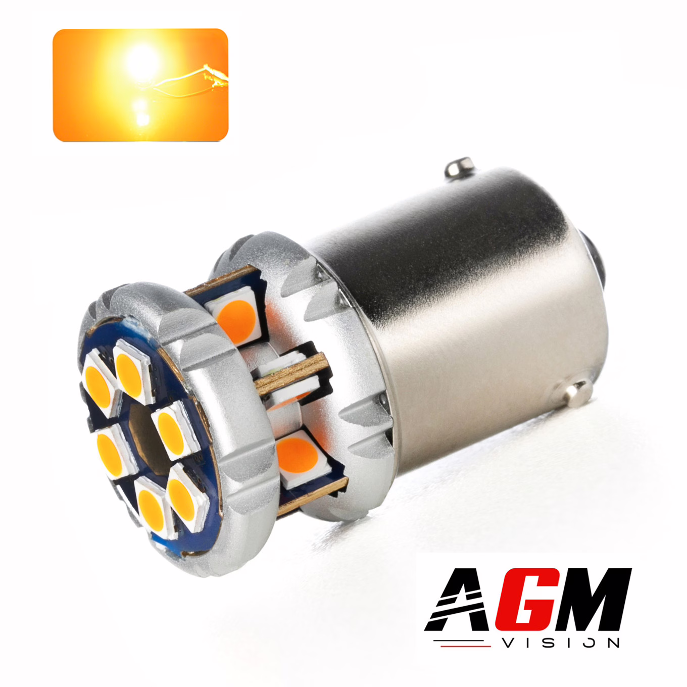 Imagem de Lâmpada LED RY10W Mini Ultra Power Laranja Imagem de Lâmpada LED RY10W Mini Ultra Power Laranja
