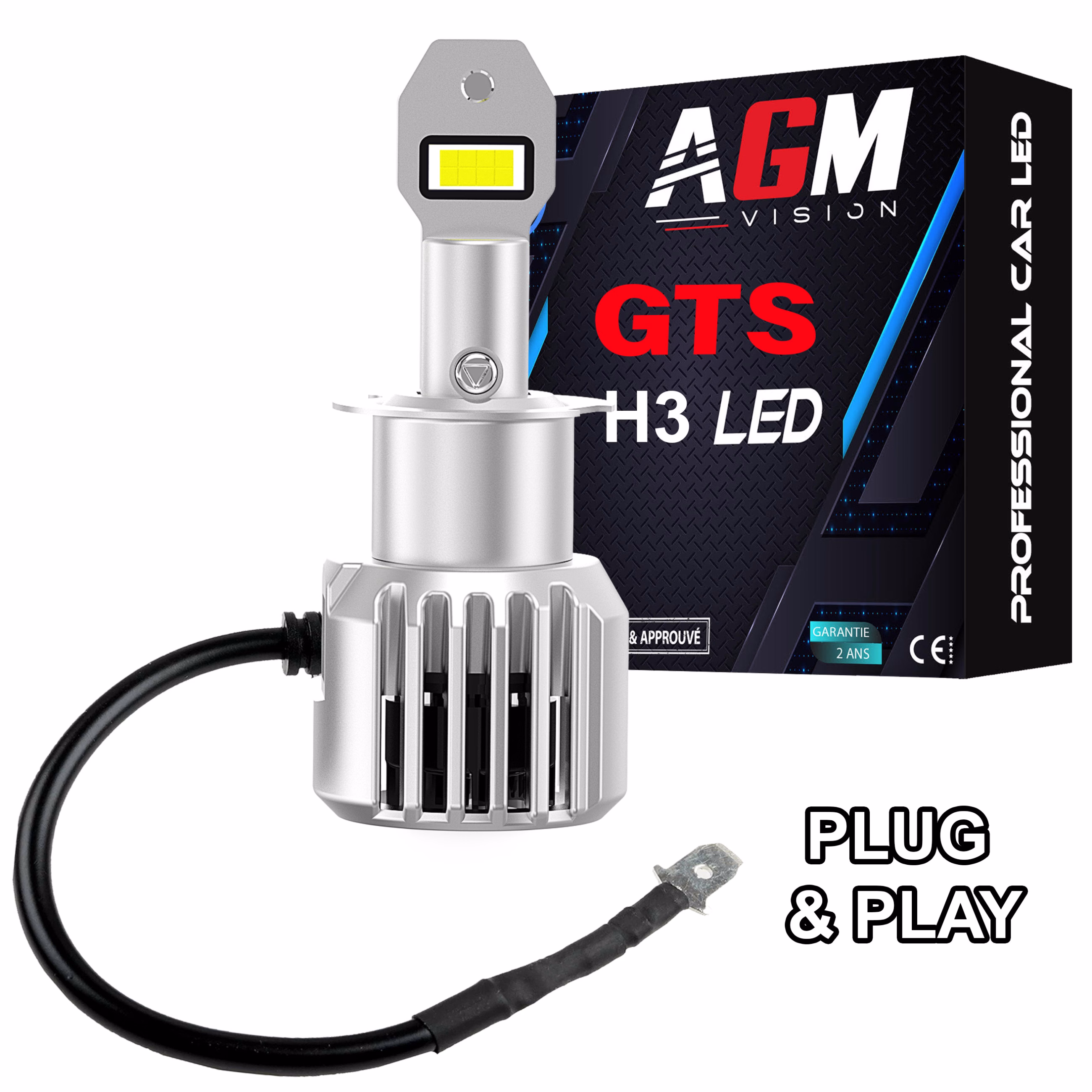 Image of H3 GTS EVO R35W LED Bulb - Adjustable & Ventilated Image of H3 GTS EVO R35W LED Bulb - Adjustable & Ventilated