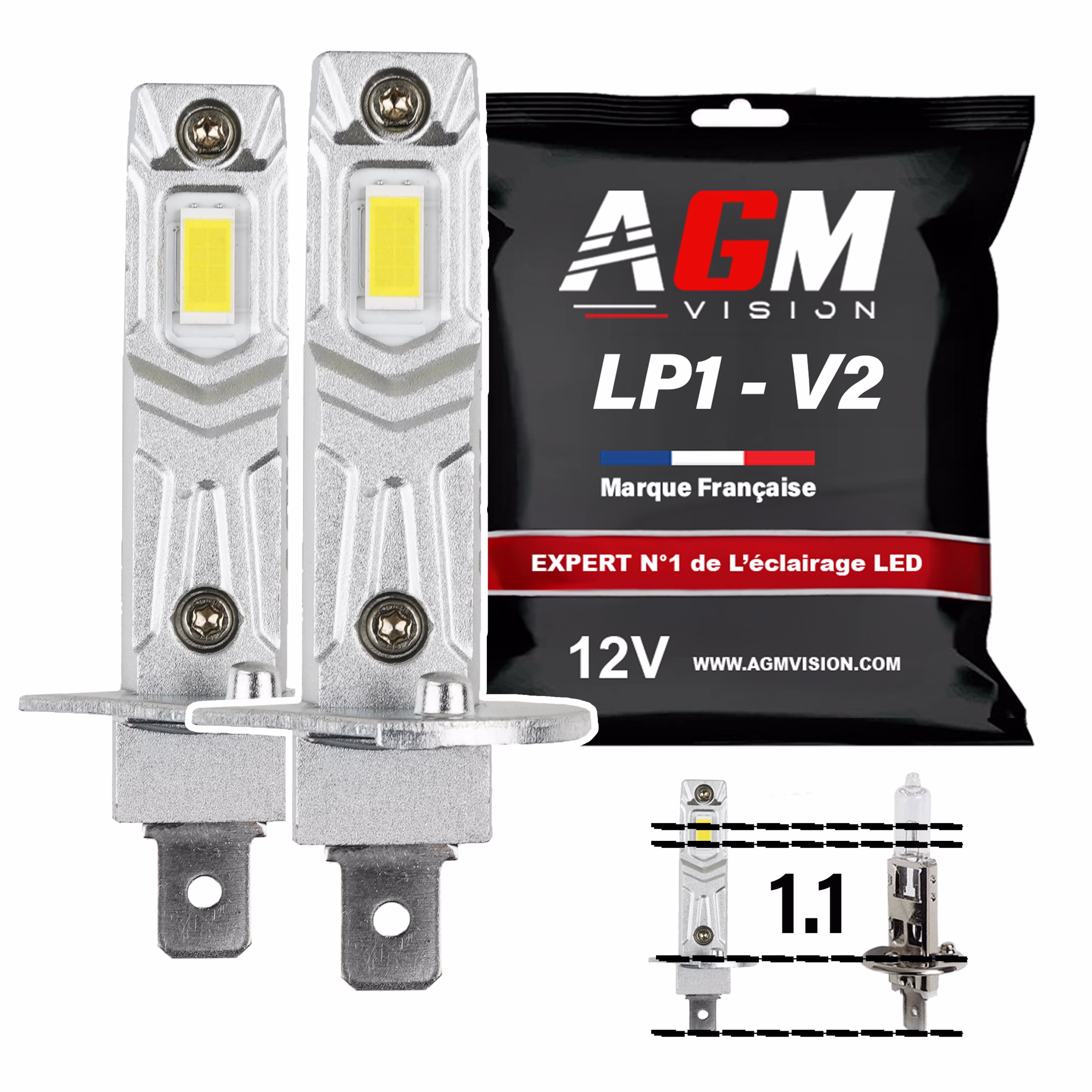 Immagine di Kit Lampadine LED H1 LP1 - V2 Immagine di Kit Lampadine LED H1 LP1 - V2