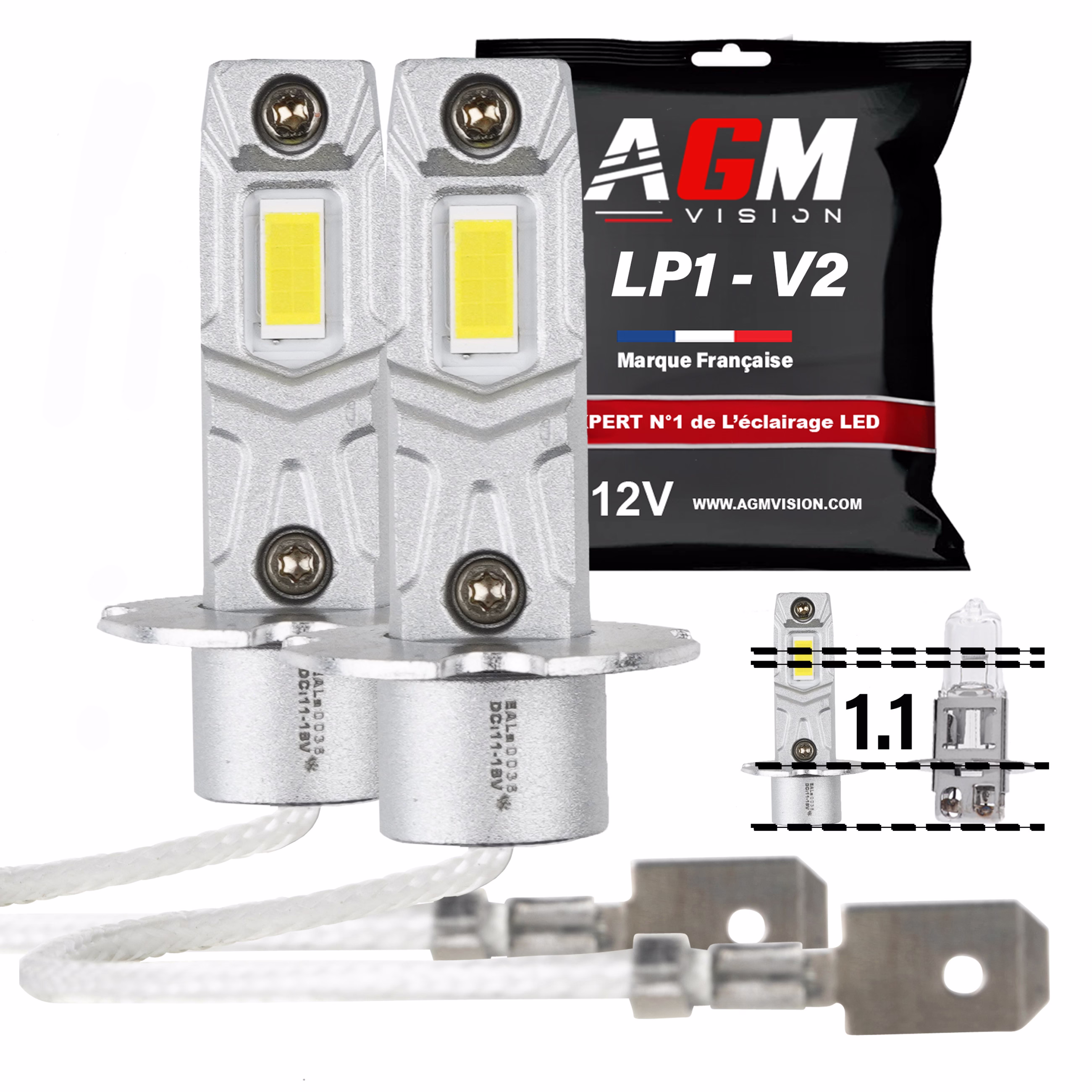 Immagine di Kit Lampadine LED H3 LP1 - V2 Immagine di Kit Lampadine LED H3 LP1 - V2