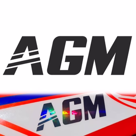 Image de Autocollant Noir Holo AGM (12 cm)