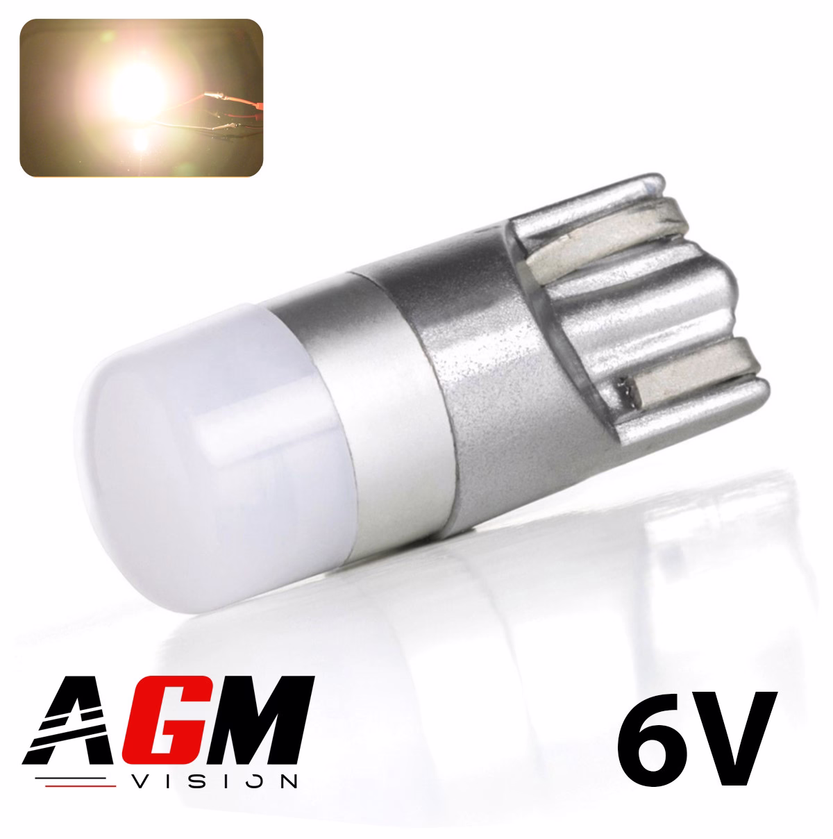 Imagen de Bombilla LED T10-W5W ANGEL 6V (Blanco 4000K) Imagen de Bombilla LED T10-W5W ANGEL 6V (Blanco 4000K)